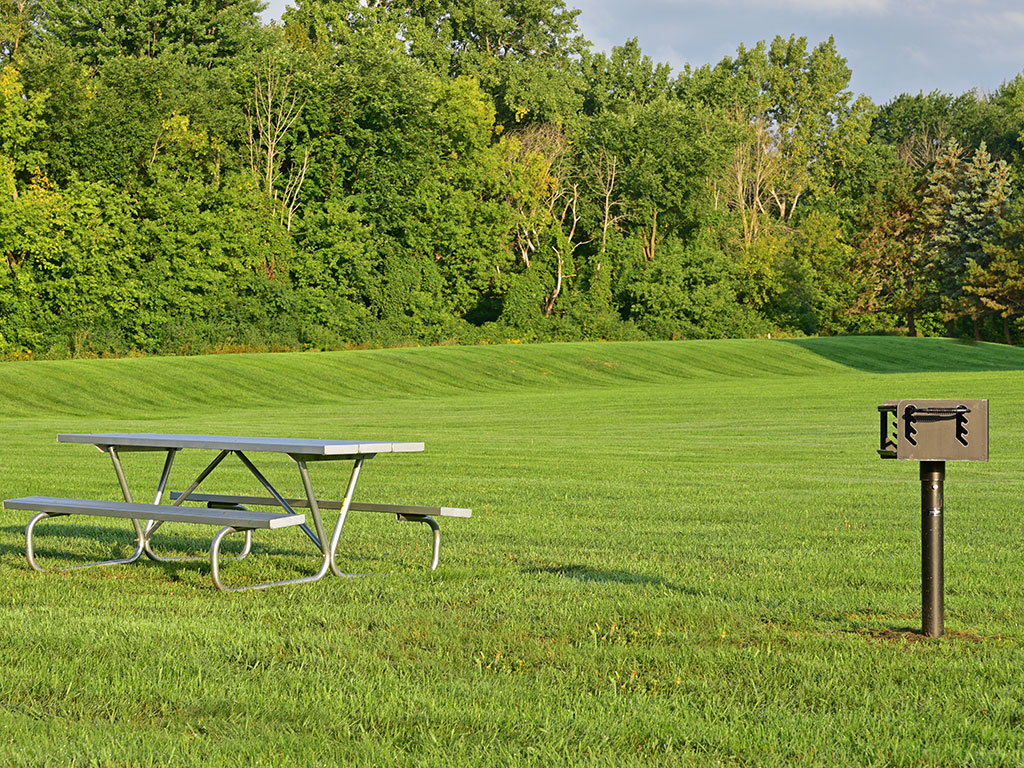 Picnic and Grilling Area at Huntington Place, Essexville, MI, 48732