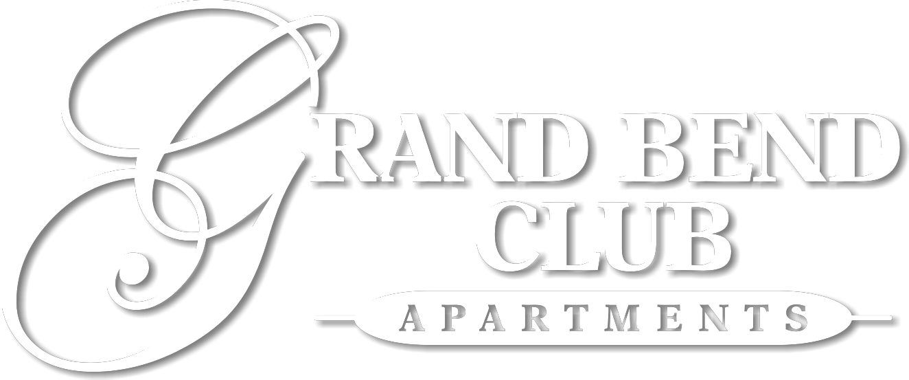 White Property Logo for Grand Bend Club Apartments, Grand Blanc, Michigan