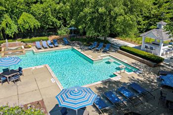 swimming pool at The Heights Apartments