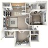 1 bedroom 1 den apartment floor plan