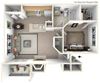 1 bedroom apartment floor plan