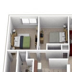 2 bedroom apartment floor plan