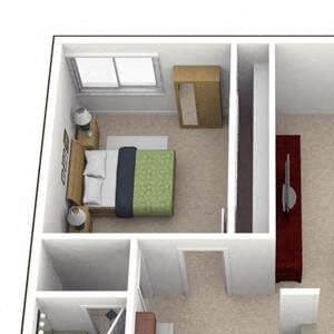 1 bedroom apartment floor plan