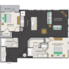 Floorplan Floorplan at Midtown Houston by Windsor, Texas