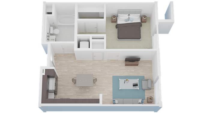 One Bedroom | One Bathroom