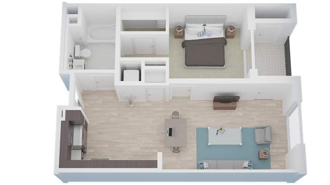 One Bedroom | One Bathroom