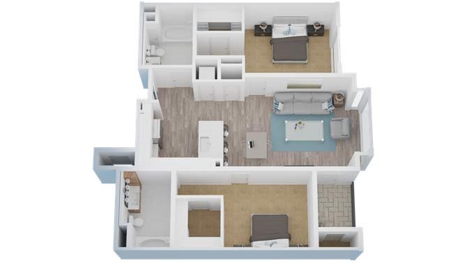Two Bedroom | Two Bathroom