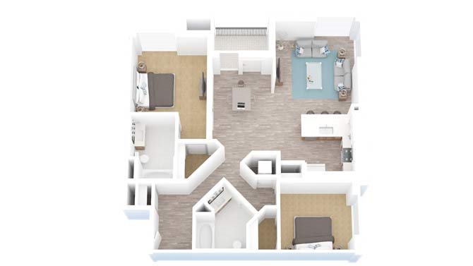Two Bedroom | Two Bathroom