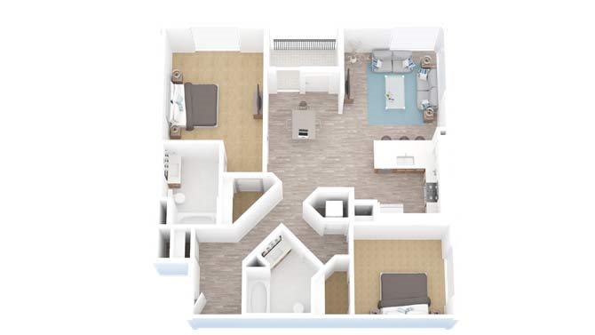 Two Bedroom | Two Bathroom