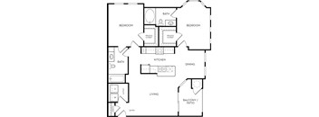 The Azure Floorplan at Azure Villas, Las Vegas, NV, 89081