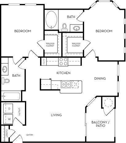 The Azure Floorplan at Azure Villas, Las Vegas, NV, 89081