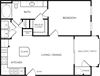 The Cobalt Floorplan The Cobalt Floorplan at Azure Villas, Las Vegas, NV, 89081