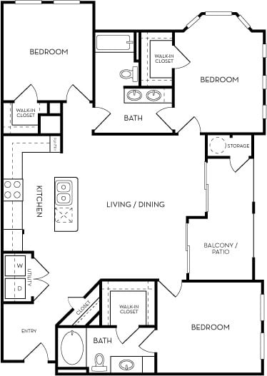 The Royal Floorplan at Azure Villas, Las Vegas, NV, 89081