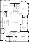 The Royal Floorplan The Royal Floorplan at Azure Villas, Las Vegas, NV, 89081