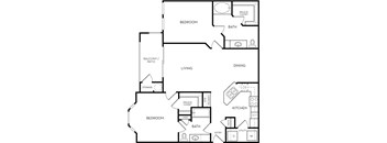The Sky Floorplan at Azure Villas, Las Vegas, NV, 89081