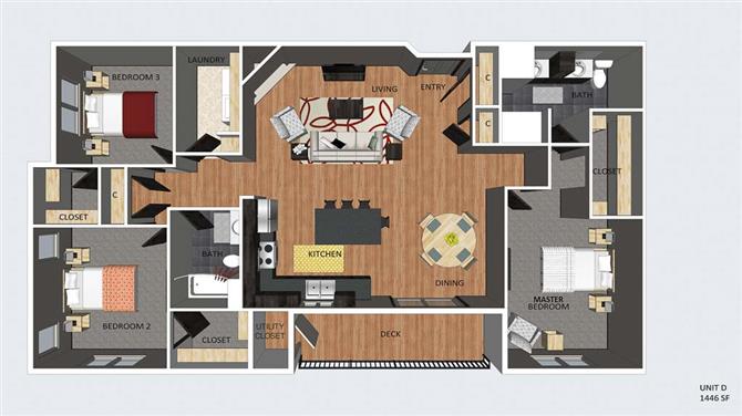 The Flats At 84 In Lincoln Ne Studio 1 2 3 Bedroom Apartments