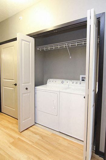 Washer and dryer included in every apartment