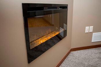 Modern fireplace*