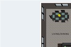 Benson two bedroom two bathroom floor plan at Villas of Omaha at Butler Ridge