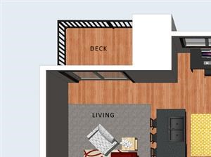 Norwick one bedroom one bathroom floor plan at Villas of Omaha at Butler Ridge