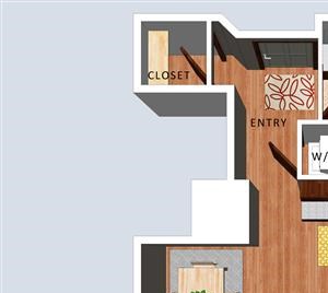 Peony studio floor plan at Villas of Omaha at Butler Ridge