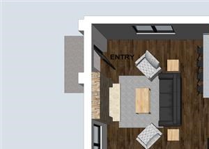 Turner two bedroom two bathroom floor plan at Villas of Omaha at Butler Ridge
