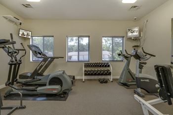 Fitness center with strength and cardio equipment at Pinebrook