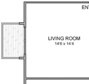 Melbourne one bedroom one bathroom floor plan at Moore Place