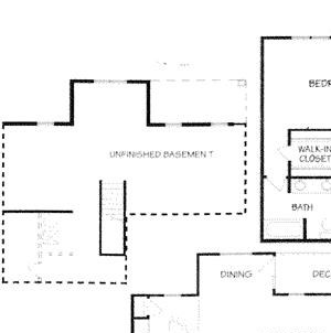 Hawk two bedroom two and a half bathroom floorplan at Stone Creek Villas