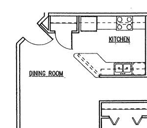 Cedar two bedroom two bathroom floor plan at Wyndham Heights Apartments
