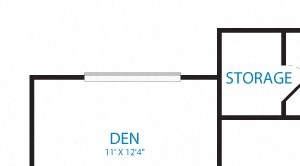 1 bedroom den