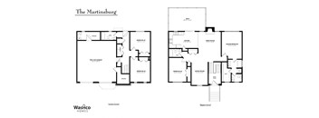 a floor plan of the martinsburg