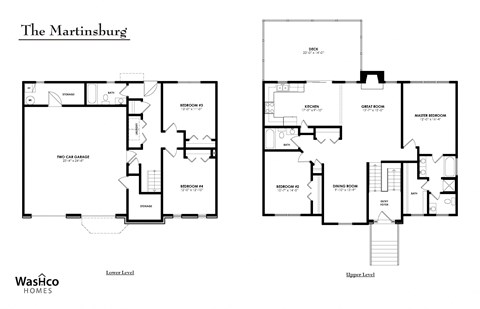 a floor plan of the martinsburg