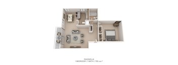 One Bedroom - 755 sqft