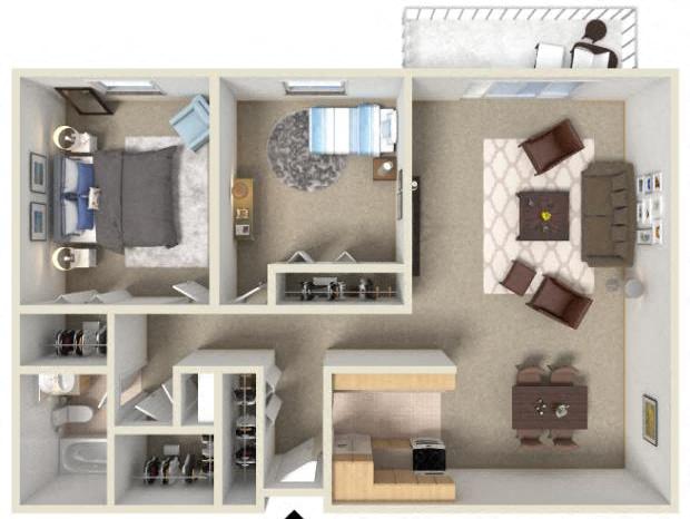 2 Bedroom - Large