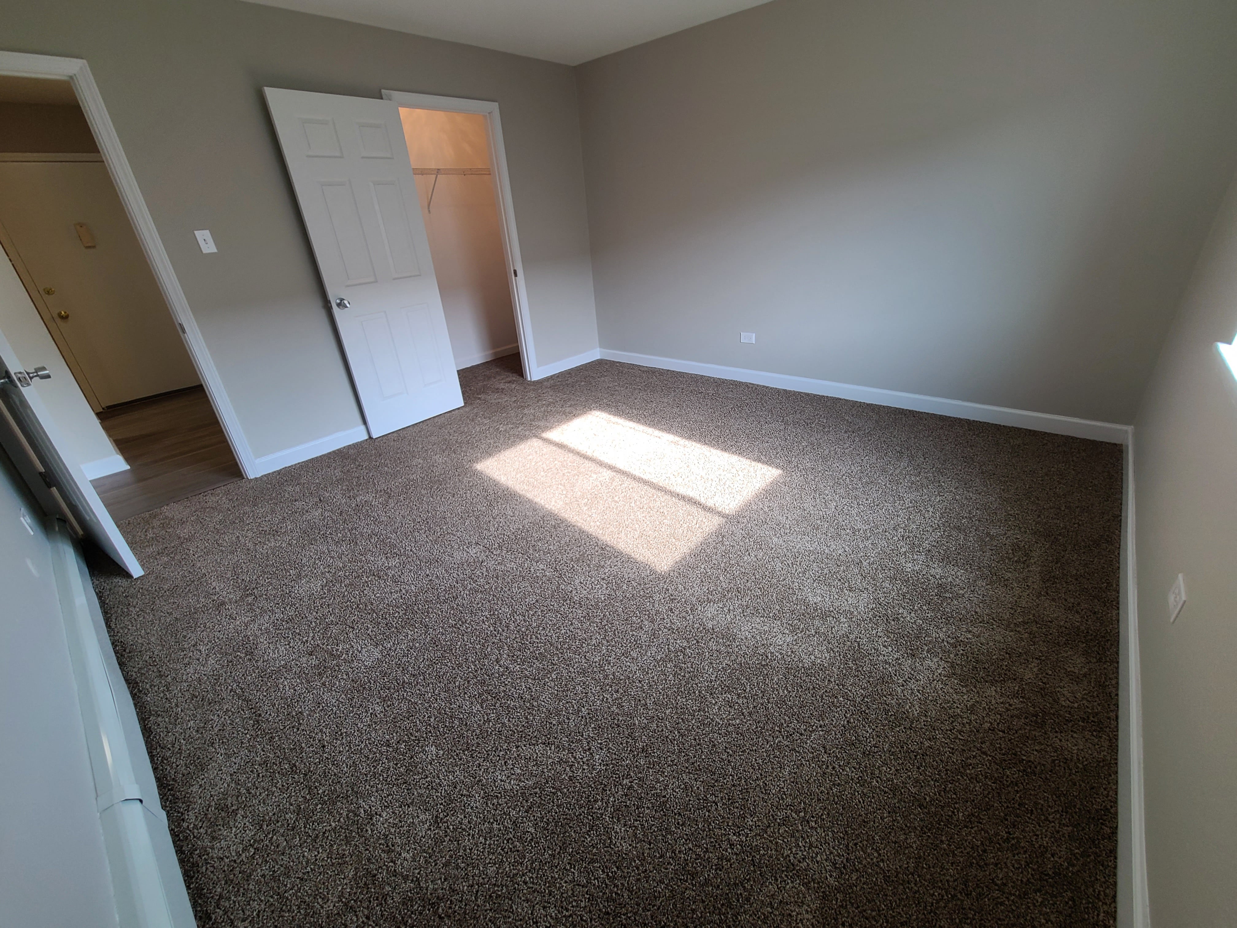Bedroom with large closet