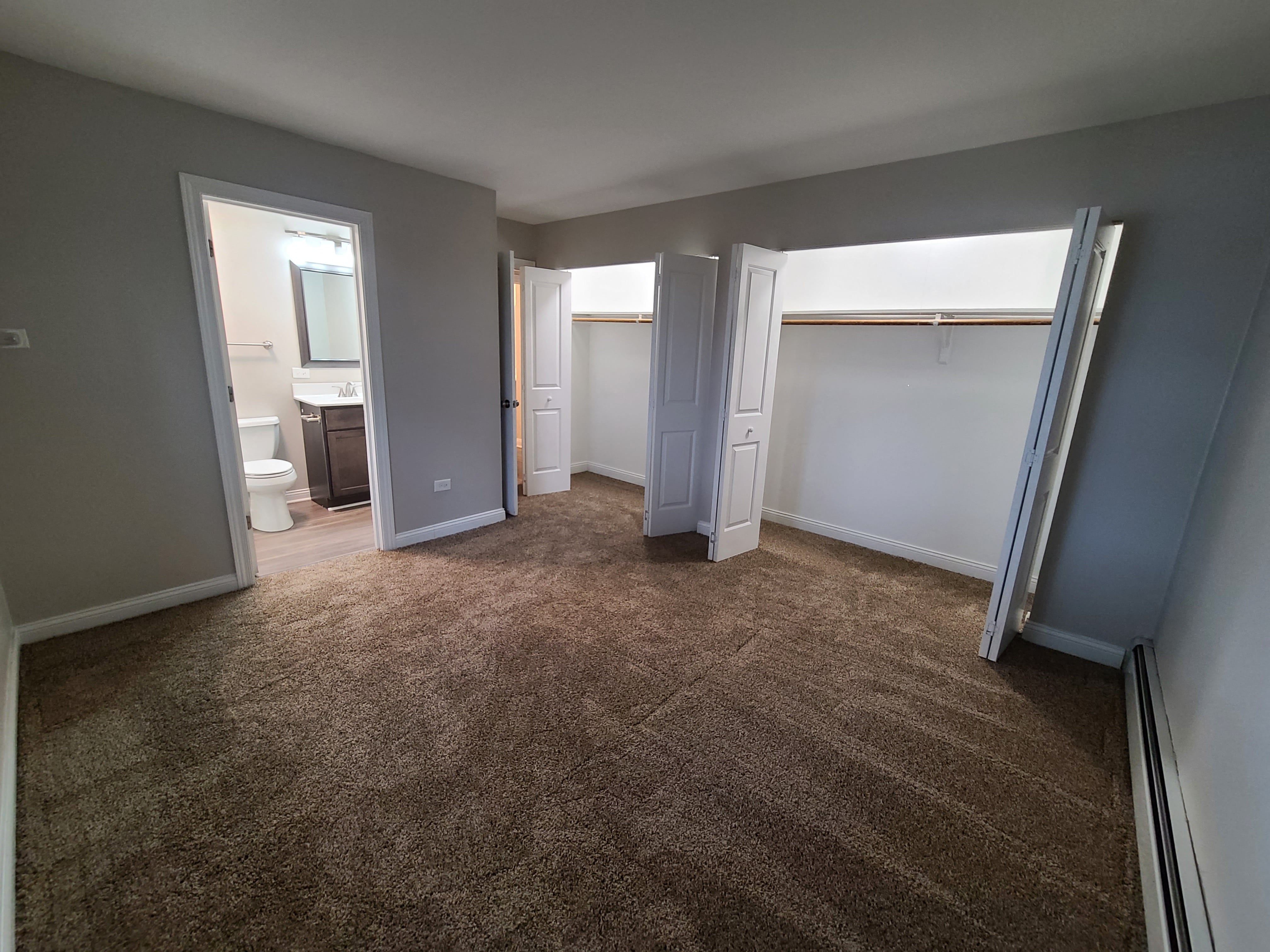 Master Bedroom with large closets