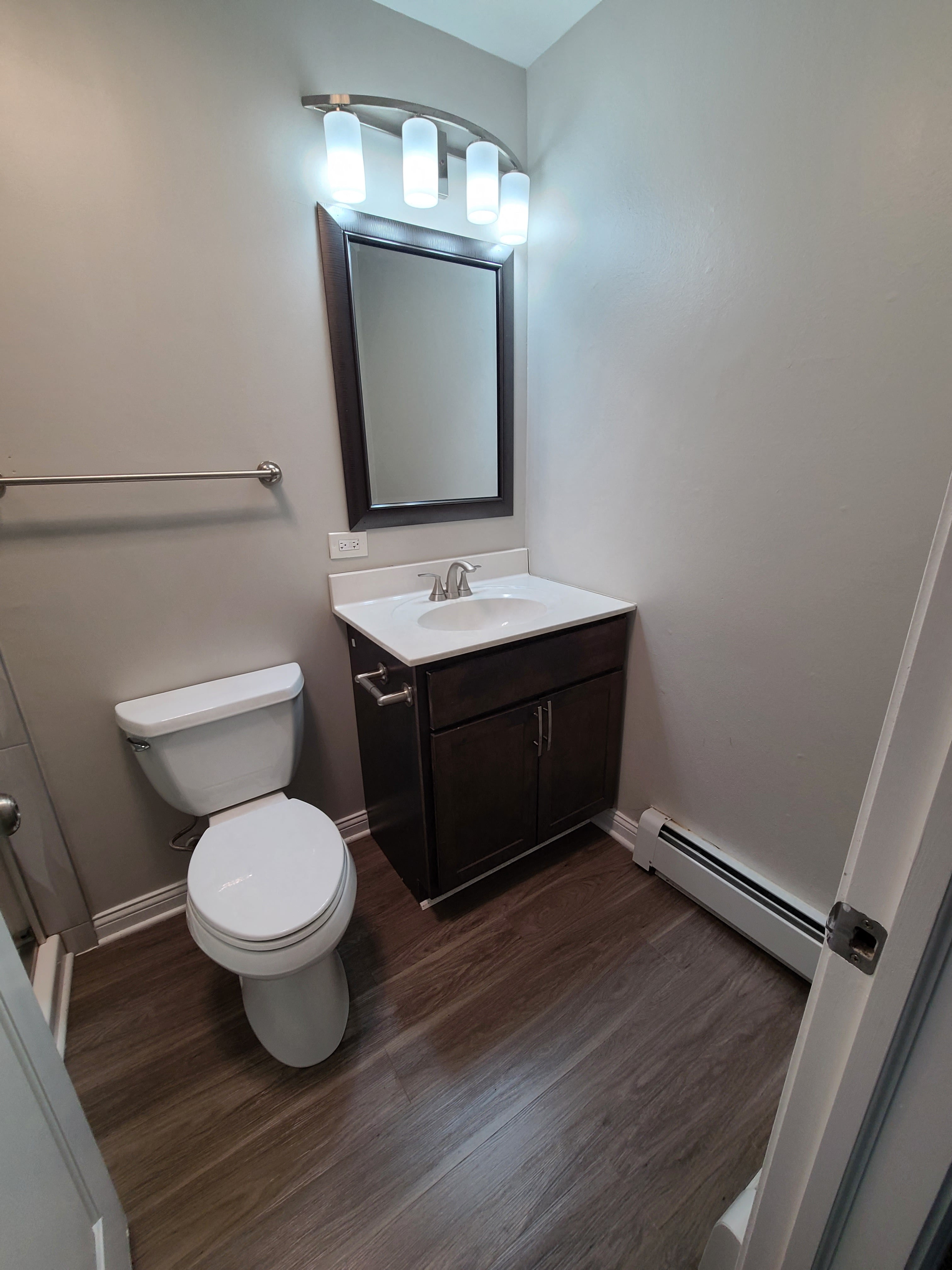 Private master bath with stand up shower