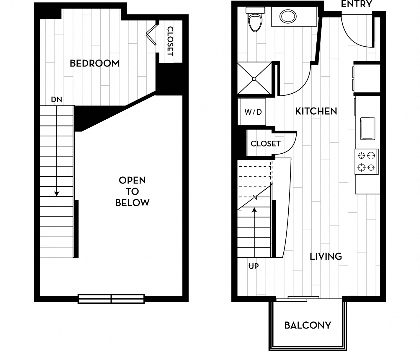 Battery on Blake Street - Citron I Floor Plan 480 Sq Ft - Denver, CO
