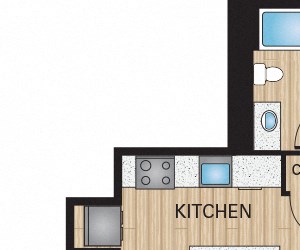 11F5 Battery on Blake Street - 11F5 floor plan 698 Sq Ft - Denver, CO
