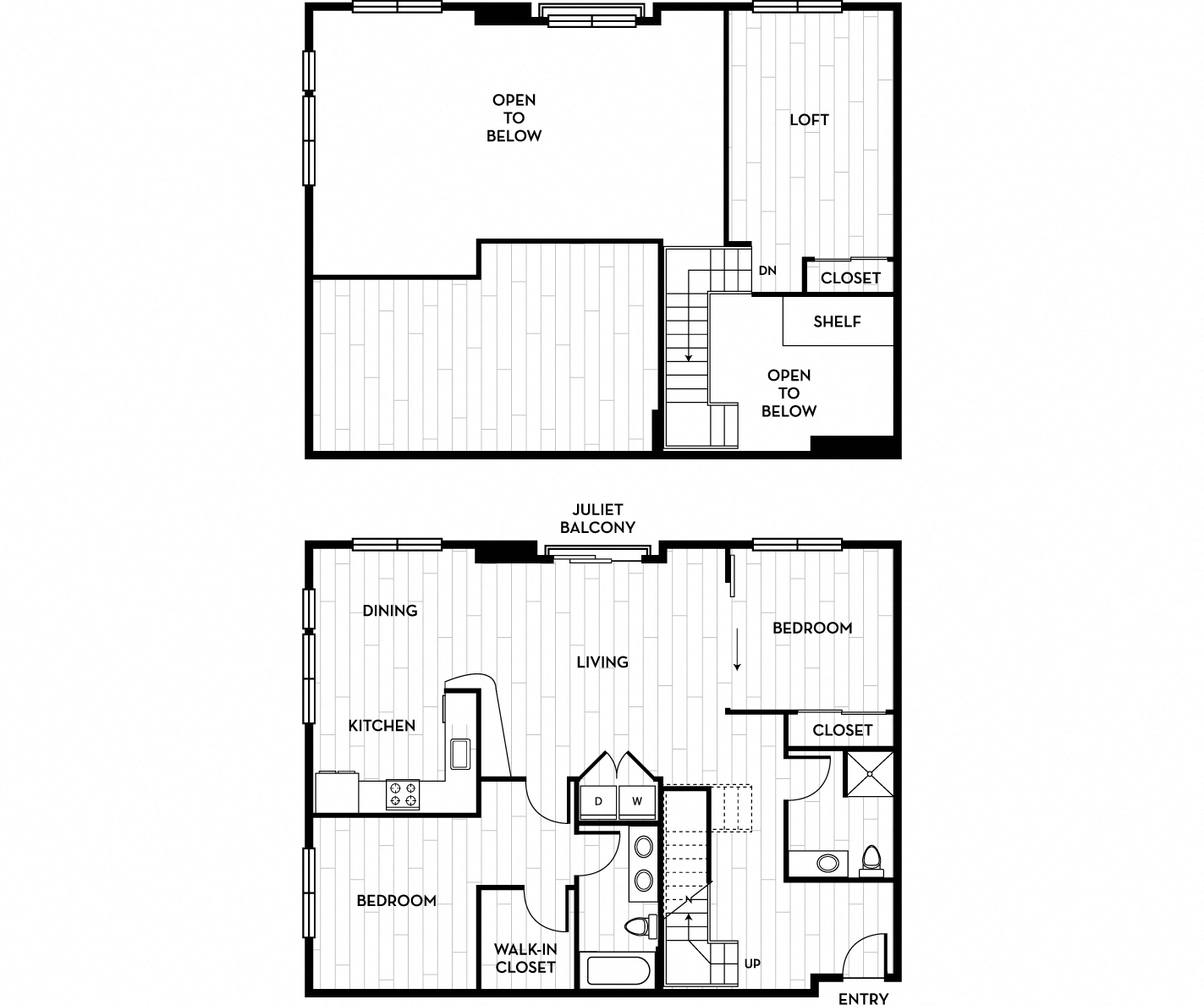 Battery on Blake Street - Emerald Floor Plan 1432 Sq Ft - Denver, CO
