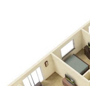 two bedroom apartment floor plan
