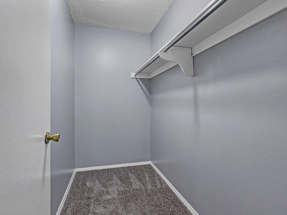 large closets at Mt Carmel Apartments