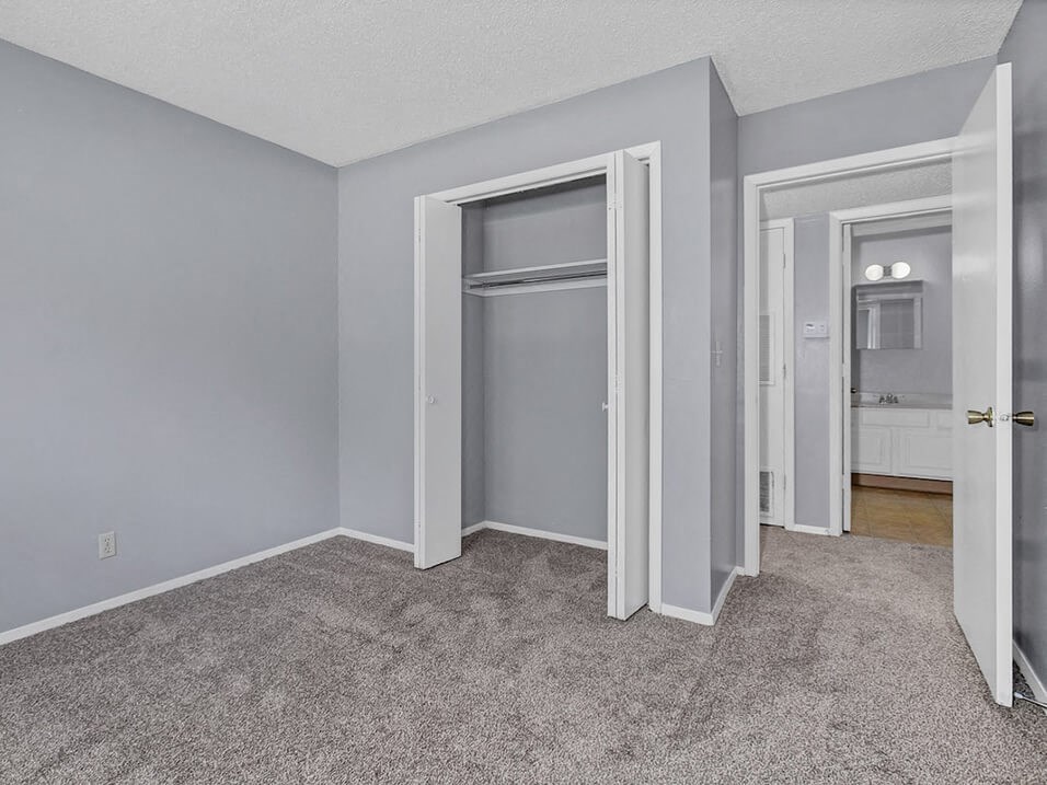 spacious bedroom at Mt Carmel apartments