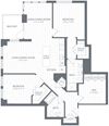 B2 Floor Plan B2 Floor Plan at Element 28, Bethesda, MD, 20814