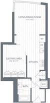 S1 Floor Plan S1 Floor Plan at Element 28, Maryland, 20814