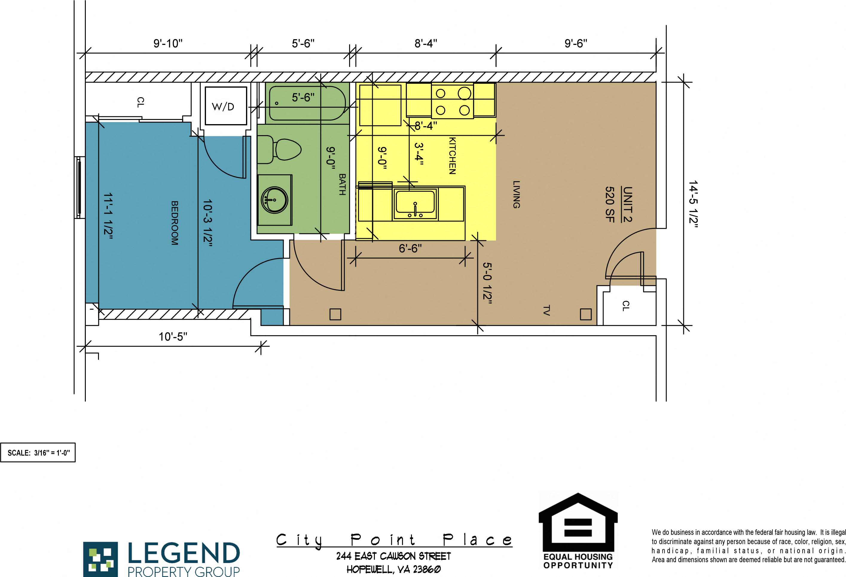 Floorplan City Point Place Unit 2
