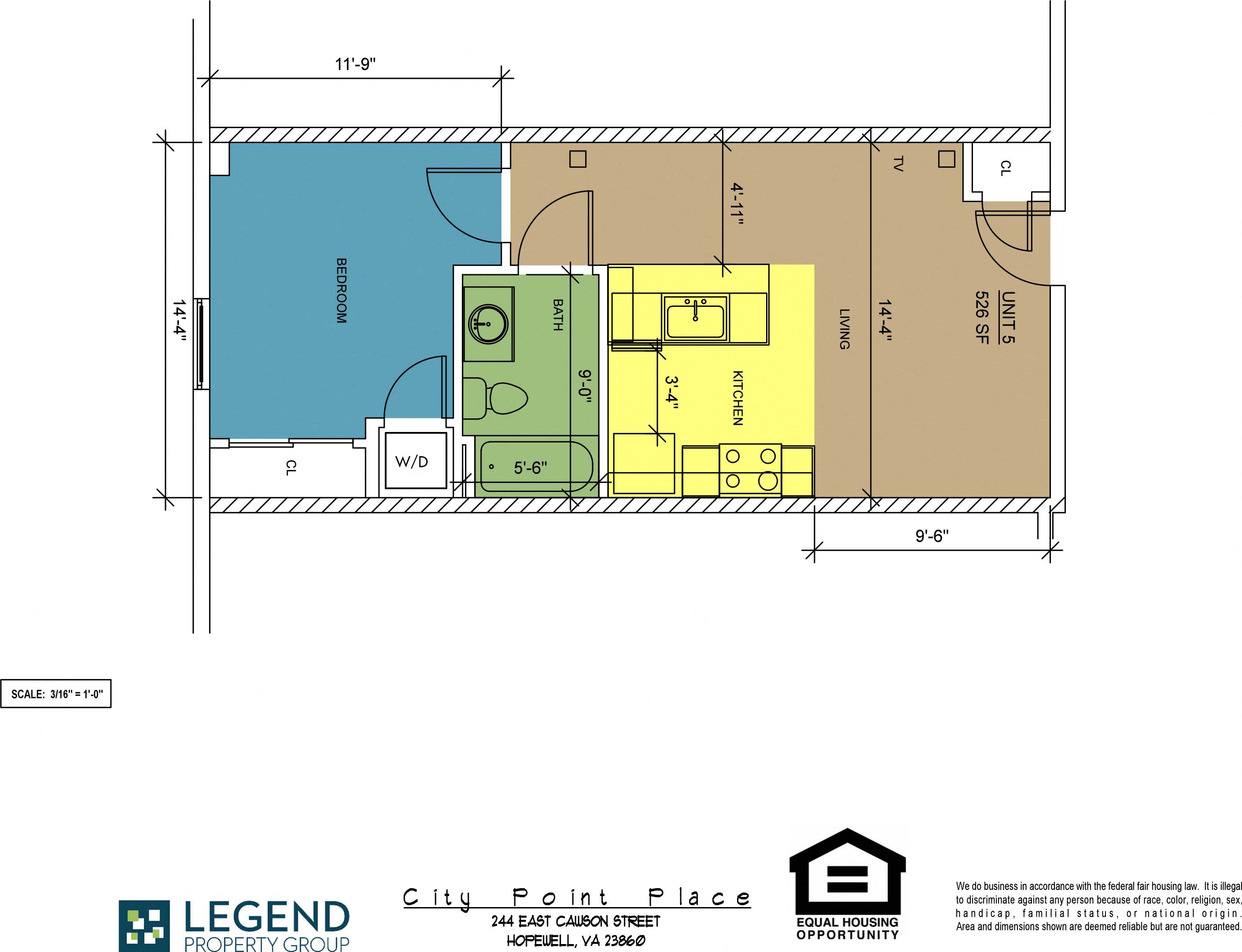 Floorplan City Point Place Unit 5