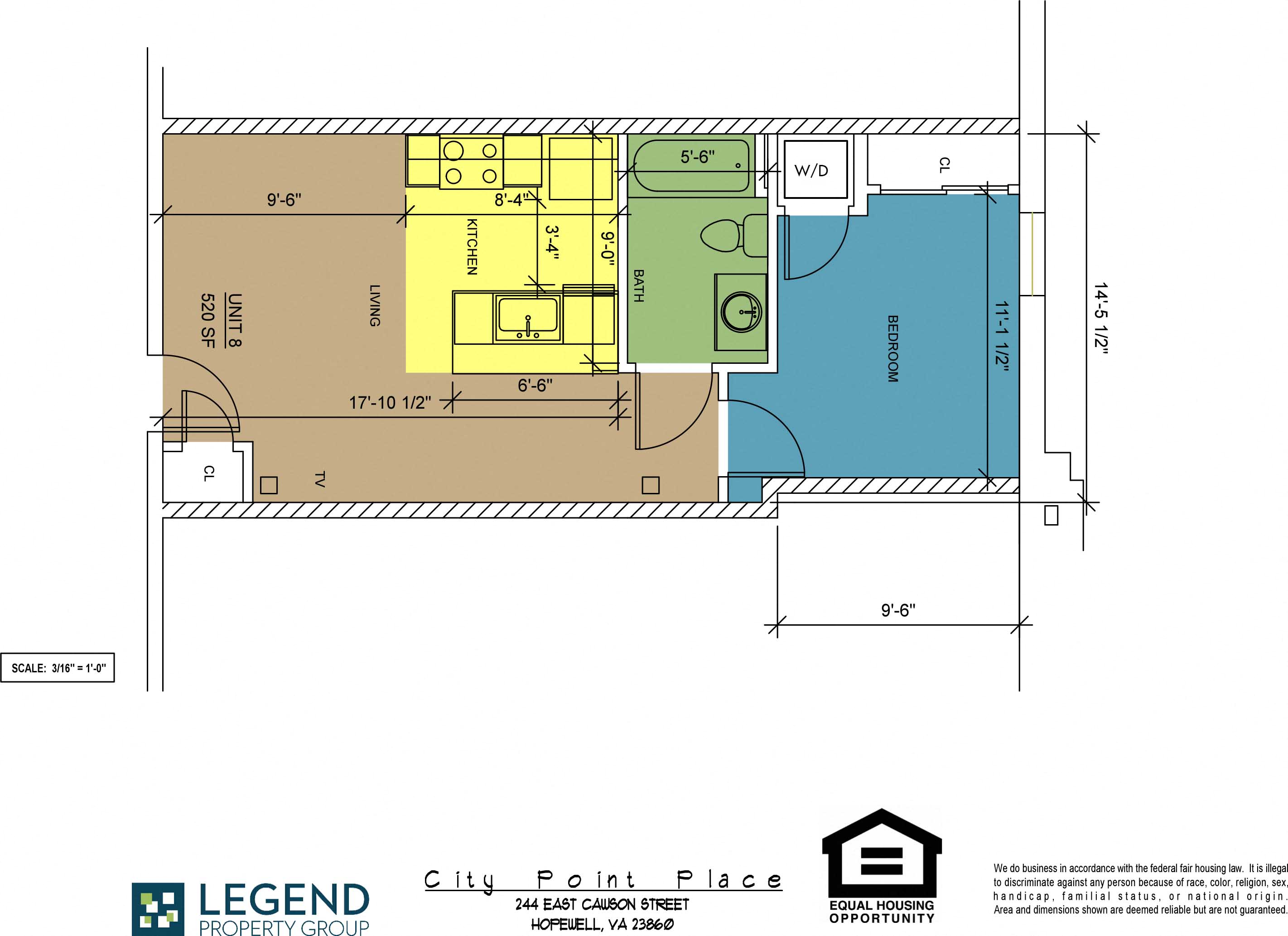 Floorplan City Point Place Unit 8
