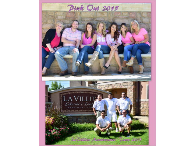 two pictures of a family posing for a photo in front